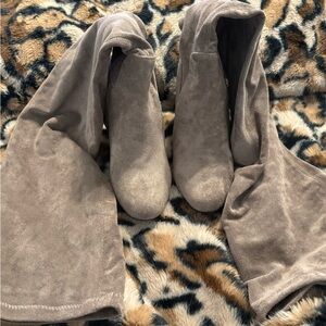 Steve Madden taupe/brown Suede Women's over knee Boots